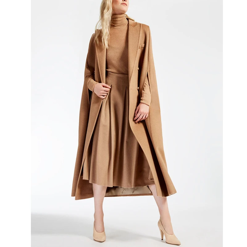 

PandaQ Women's Plus Coat Customized Ladies Coats Abrigos Mujer Invierno Cape Korean Female Jacket Cloak Party OL Casaco