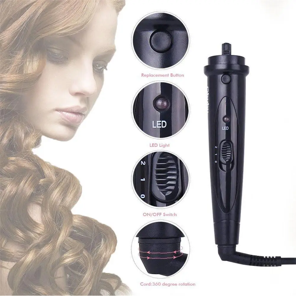 

Multi-functional 6-in-1 Replaceable Head Curling Iron Hair Curler Set Interchangeable Ceramic Coating Curler