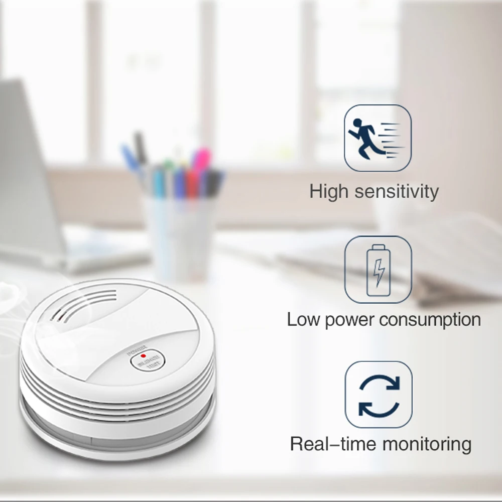 PGST PA443 WiFi детектор дыма Tuya Smart Life пожарная система дымовой сигнализации для дома