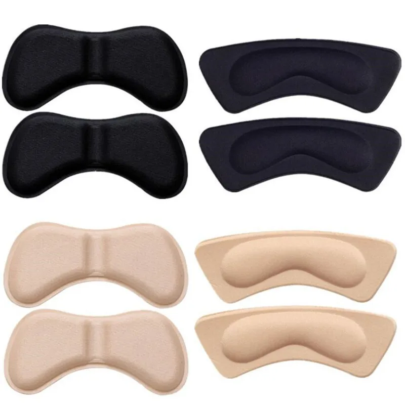 Shoe Insoles 2pcs Practical Sticky Fabric Shoes Back Heel Inserts Pads Cushion Liner Grips High Quality Braces & Supports Sticker