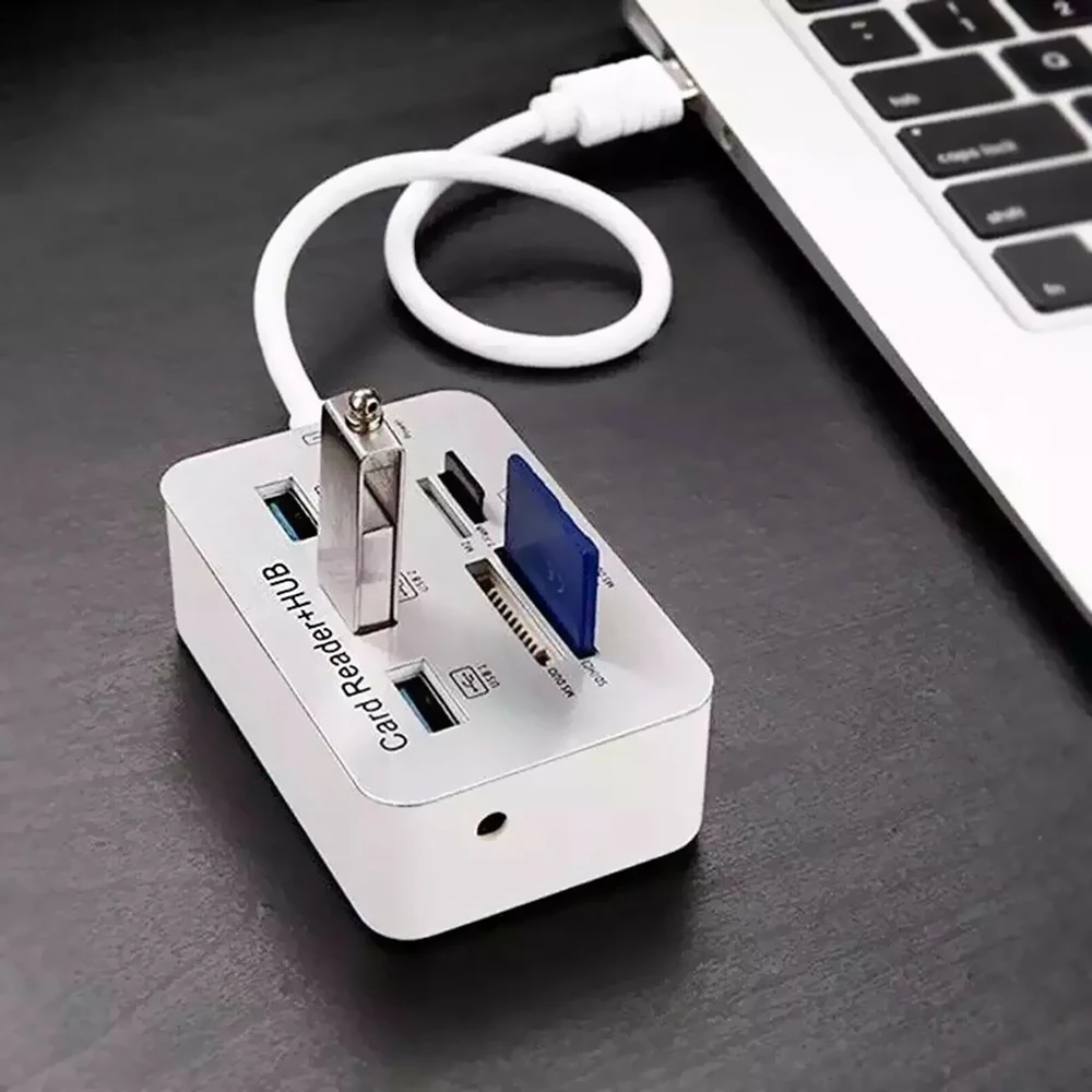 Usb-концентратор 3,0 Тип C концентратор USB 3,0 разветвитель 3 несколько портов SD/TF скорость кардридер Multi-In-1 адаптер для чтения карт памяти