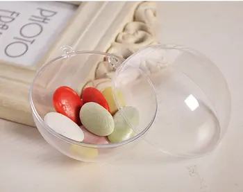 

70pcs 7cm Christmas Tree Decorations Transparent Ball Clear Plastic Ball for Wedding Candy Box Favors Gift Bag New Year