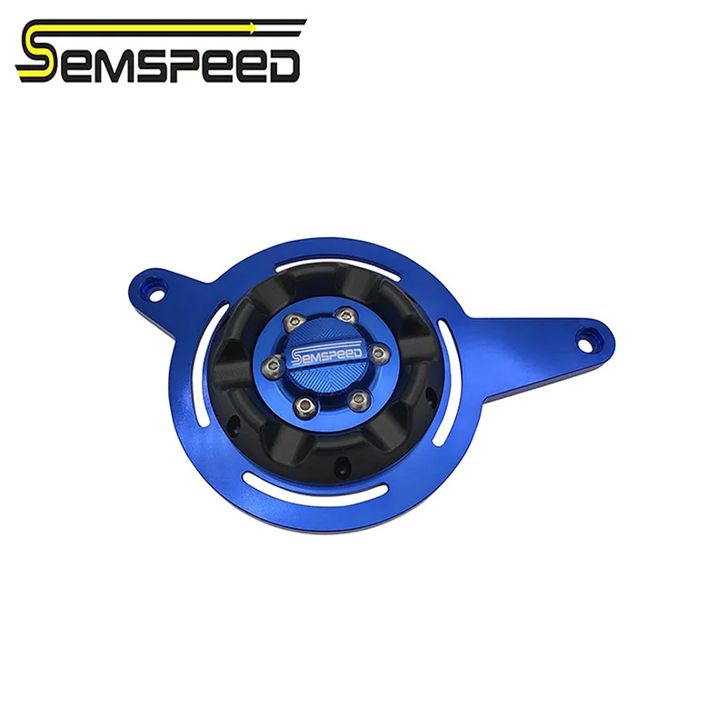 Semspeed для N-MAX 155 150 125 аксессуары для мотоциклов Задняя крышка двигателя защита от падения краш-Подушка двигателя - Цвет: Синий
