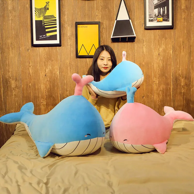 1 шт. 50 см 70 см 90 см креативные милые мягкие игрушечные киты Кукла Kawaii Плюшевые рыбы игрушки мягкие животные игрушки дети Рождество