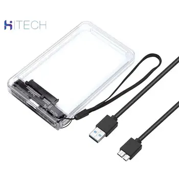 

Portable USB 3.0 transparent mobile hard disk box 2.5 inch box hard disk drive chassis