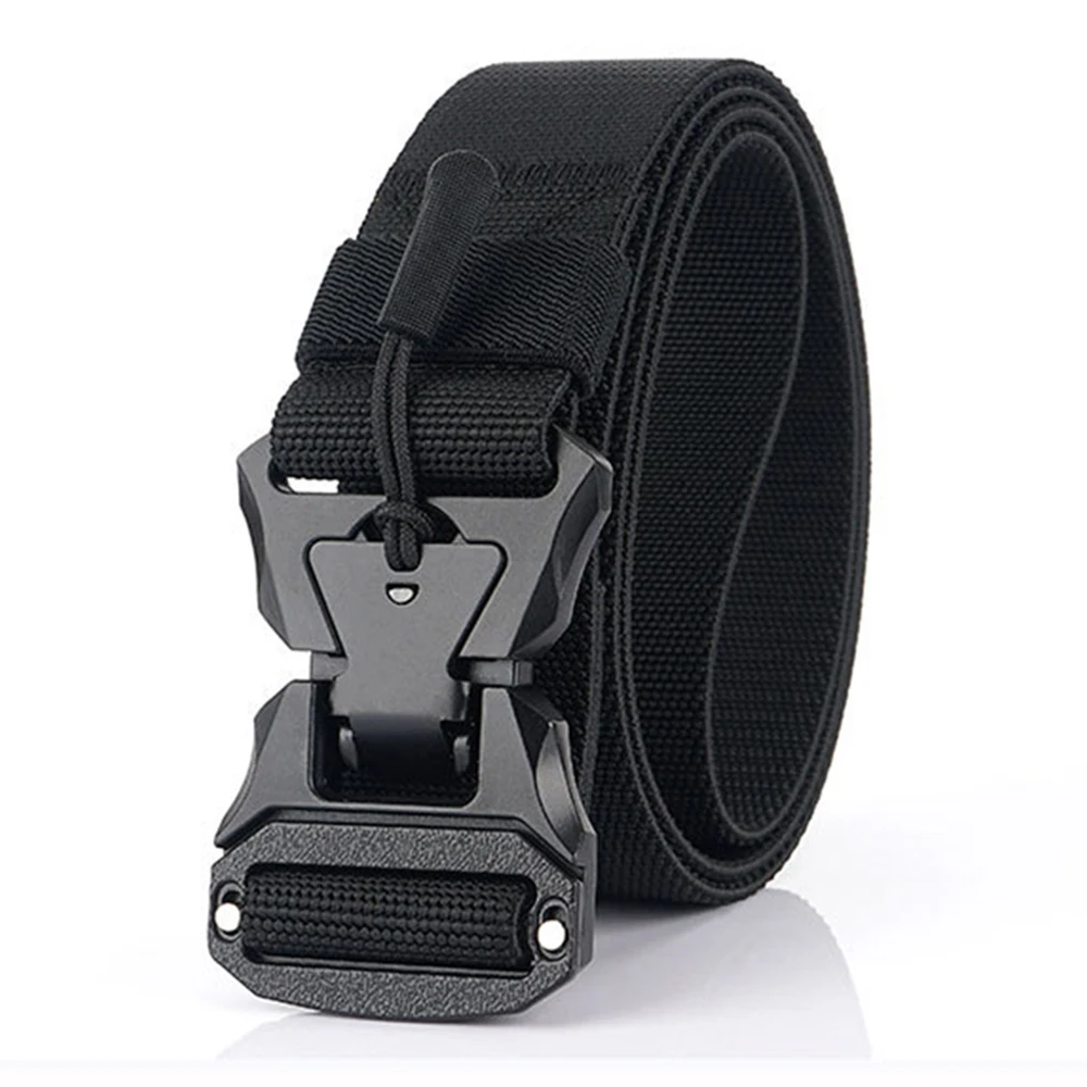 

Male Female Outdoor Tactical Belt Versatile Jeans Stretch Military Army Waist Belt Climbing Hunting Fishing Sport Accessories