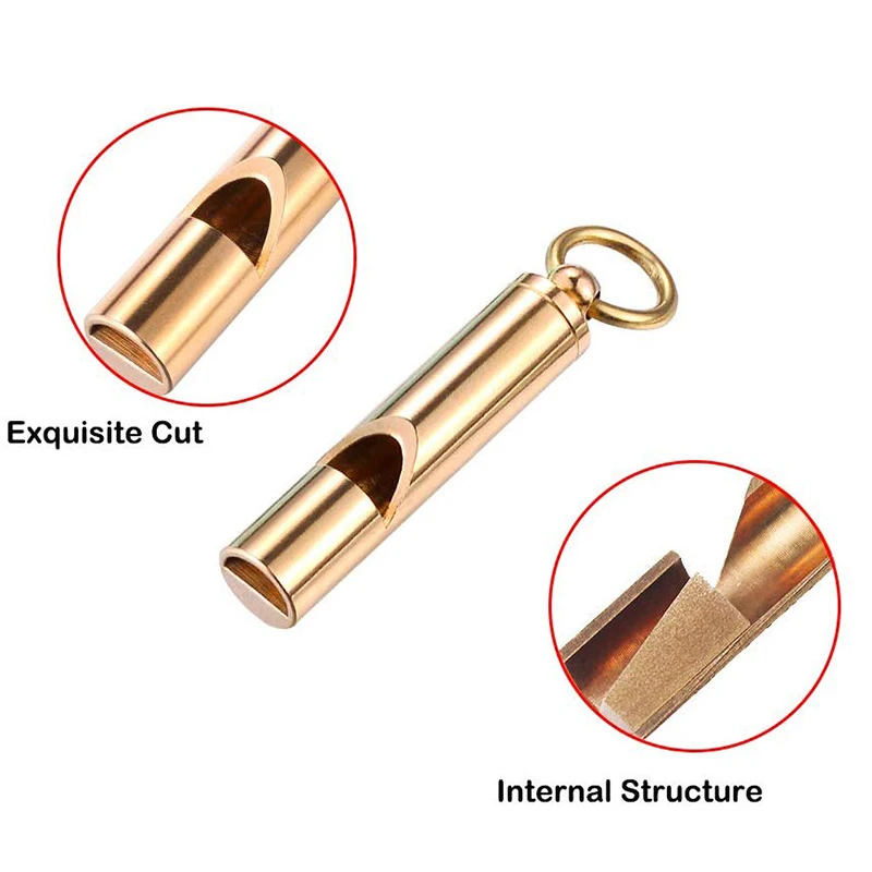 Benepaw Vintage Brass Dog Whistle For Pet Behavior Training Portable Quality Clear Lound Sound Stop Barking Aids Keychain