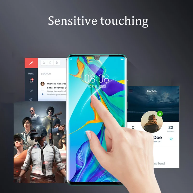 P20 Pro закаленное стекло ударопрочный 9 H жесткий 9D изогнутое для huawei P10 P30 Lite P Smart Plus