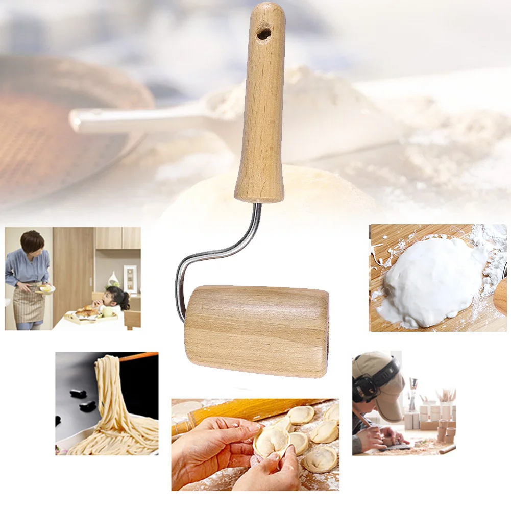 Ручная Скалка портативный DIY для печенья паста деревянная ручная