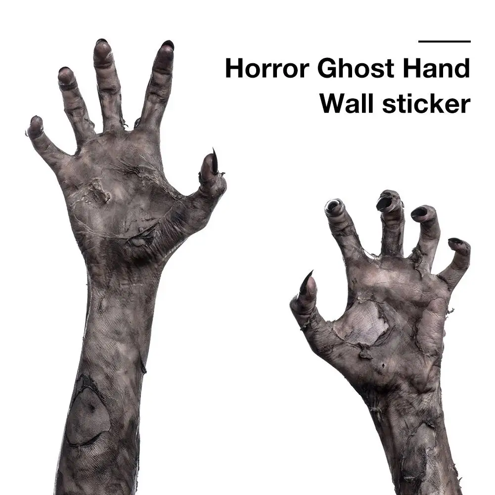 Halloween 3D Scary Ghost Wall Stickers Removable Horror Wall Decals Home Decor 