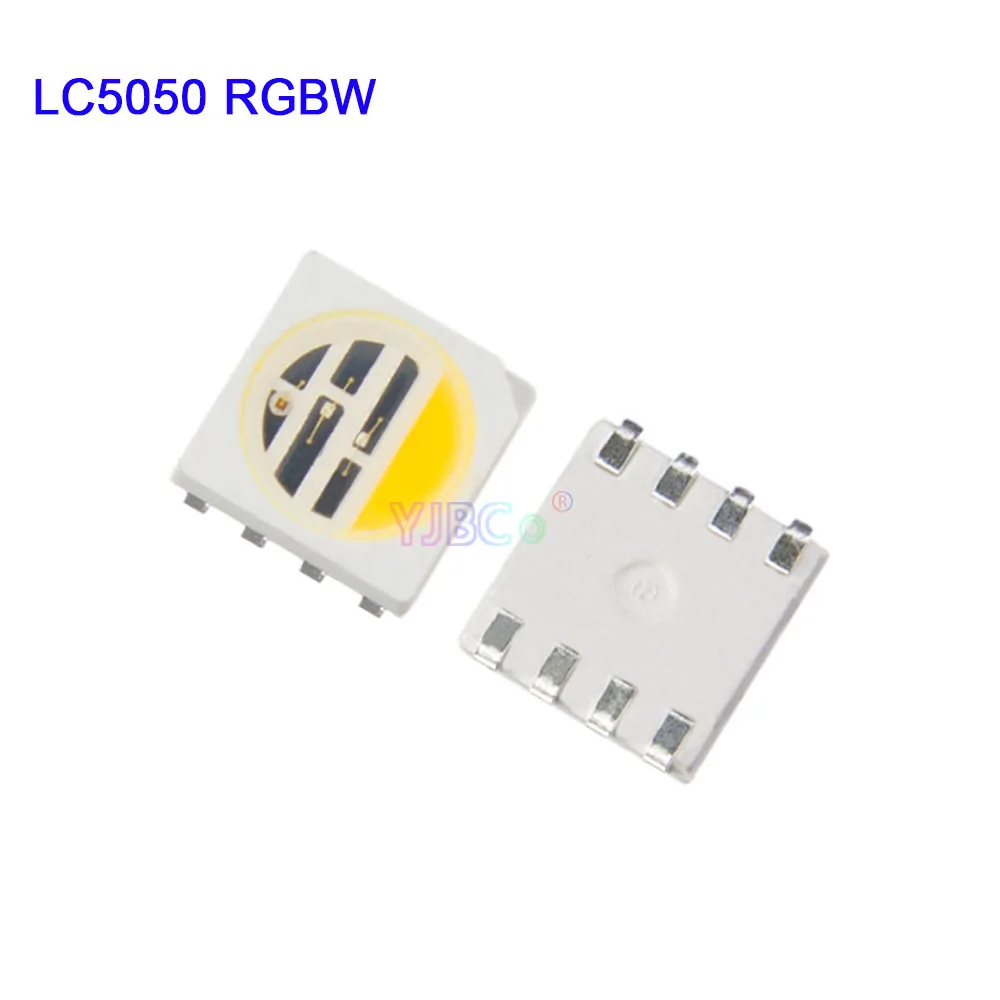 Оптовая Продажа 1000 шт. 4 в 1 светодиодный чип 5050 SMD RGB белый теплый свет лампы бусины