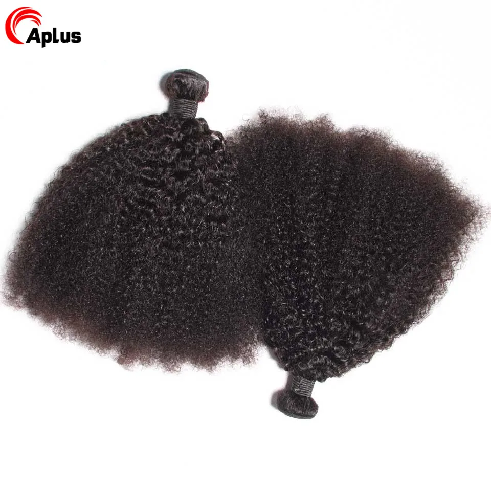 Afro Kinky Curly Bundles Human Hair Extensions Human Hair Bundles Mongolian Kinky Curly Hair Bundles Extension Remy 3 bundles Deal Human Hair For Women