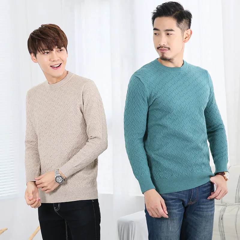 

2020 Spring And Autumn New Style Long Sleeve Pullover Men's Casual Solid Color Crew Neck MEN'S Knitwear Youth Pullover Sweater