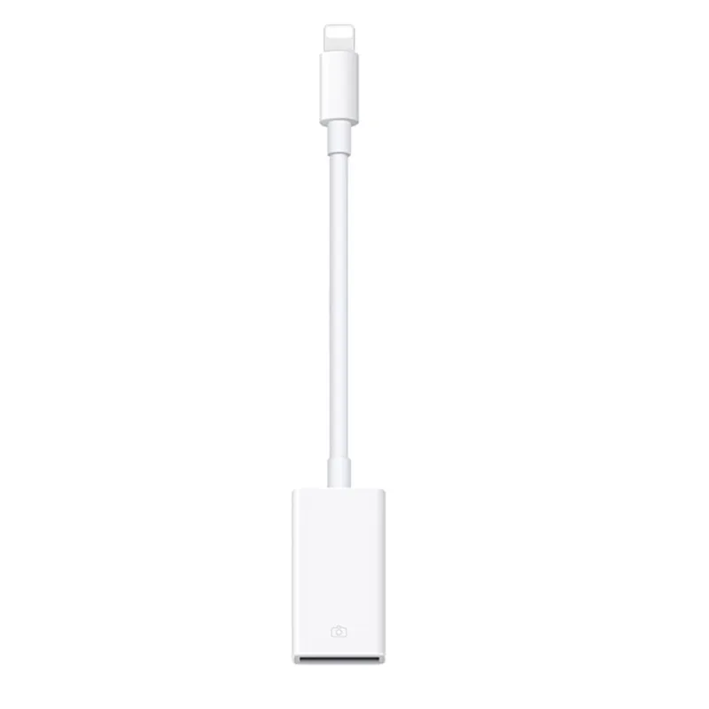 Освещение к USB OTG Дата подключения кабель адаптер U диск клавиатура гарнитура микрофон разъем для iPad Pro iPhone X XR XS Max 8/7 - Цвет: Белый