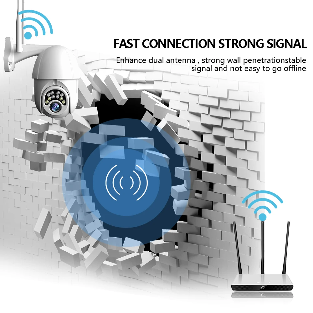 PODOFO WiFi PTZ Водонепроницаемая камера 1080P HD Беспроводная IP камера наружная Домашняя безопасность Inqmega камера наблюдения