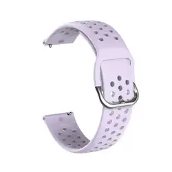20mm Soft Silicone Replacement Watch Band Wrist Strap for 20mm width strap (Lavender)