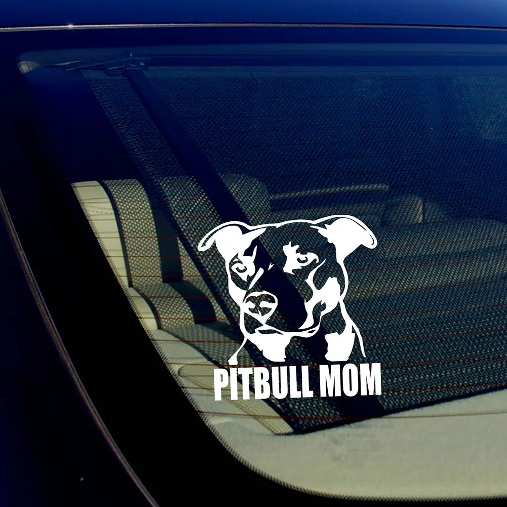 Светоотражающие наклейки для кузова автомобиля или окна Pitbull Mom Dog украшение