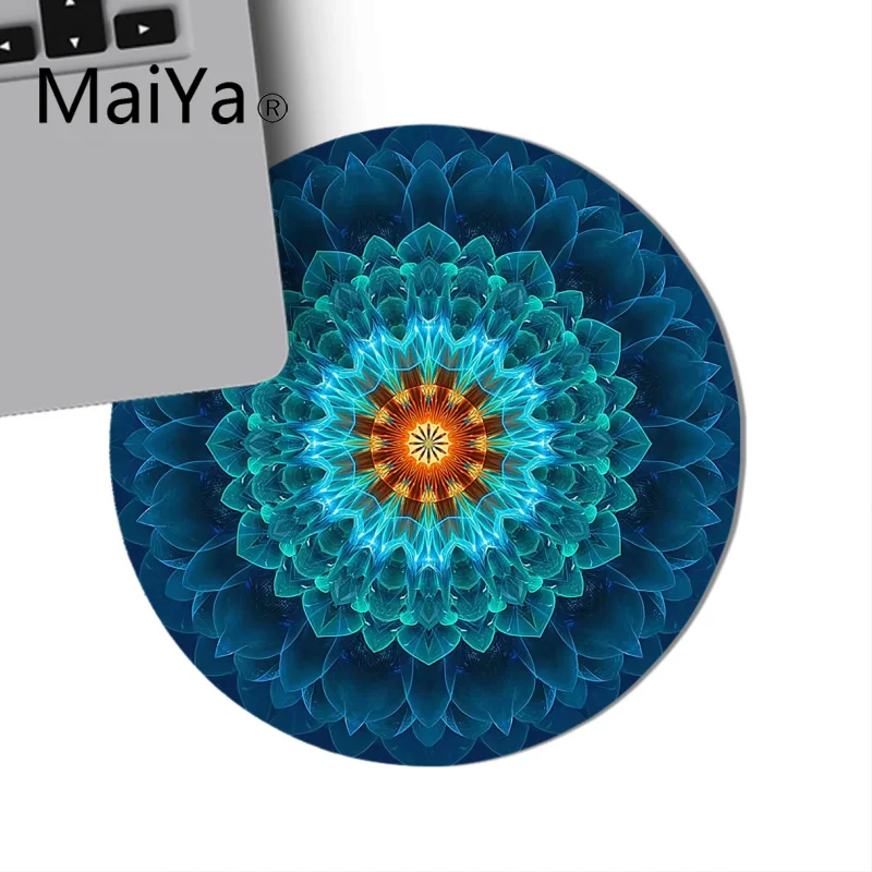 Maiya Simple Design Mandala Flower Mousepads gamer gaming Mouse pads Anti-Slip Laptop PC Mice Pad Mat gaming Mousepad - Цвет: 22x22cm