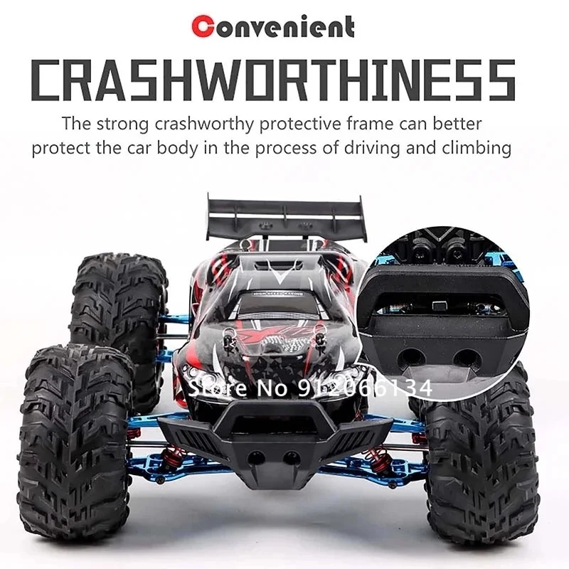 1:10 80KM 4WD Brushless Alloy Off-Road Remote Control Truck Car 45° Climbing Shock Absorption High Speed Drift Racing RC Car Toy 6
