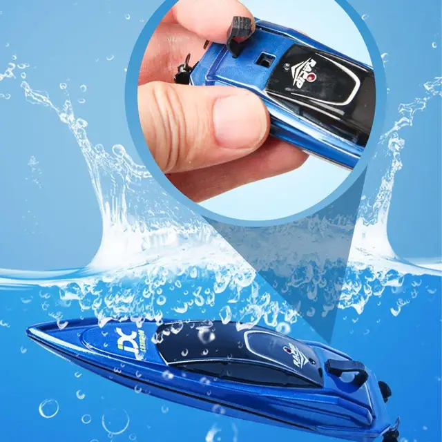 Mini 5km/h RC Racing Boat High Speed Ship Remote Control Boats Toy Low Battery Alarm Capsize Recovery Gifts For Boys Girls 4