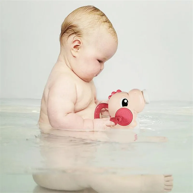 Водяные брызги Детские Игрушки для ванны милый динозавр Спрей Водяной насос для ванной игрушки для ванной распылительный инструмент тип колеса даблинга игрушки для ребенка