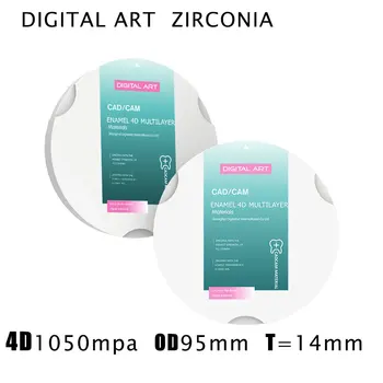 

Digitalart Dental Multilayer Zirconia block for system roland milling machine 4DML95mm14mmC1-D4