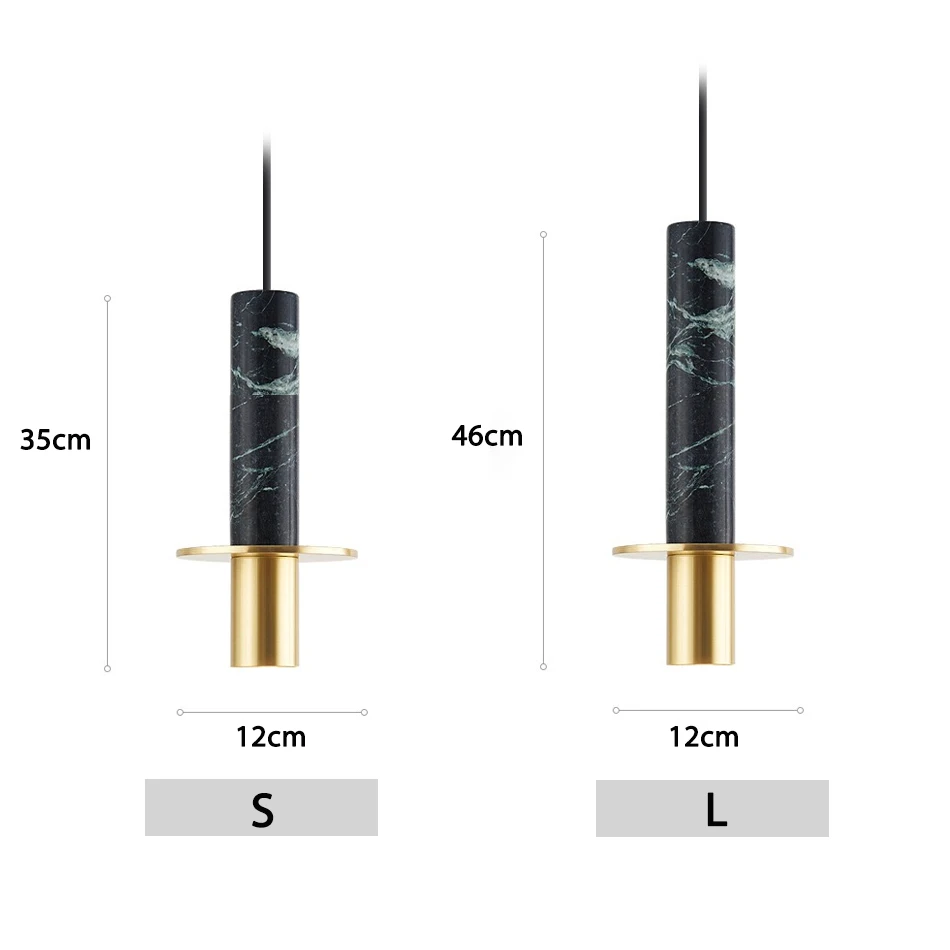 Роскошный Мраморный подвесной светильник в скандинавском стиле s образный