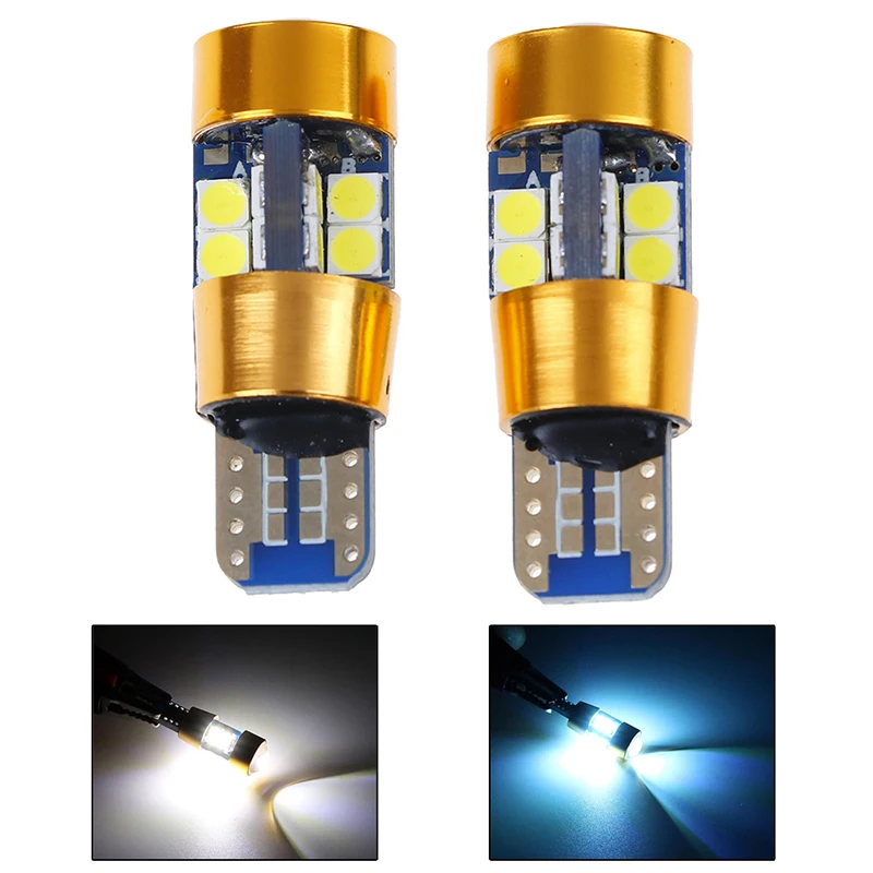 2x Янтарный T10 15 Вт 3030 19SMD Canbus Error Free светодиодный подсветка лампы|Сигнальная лампа|