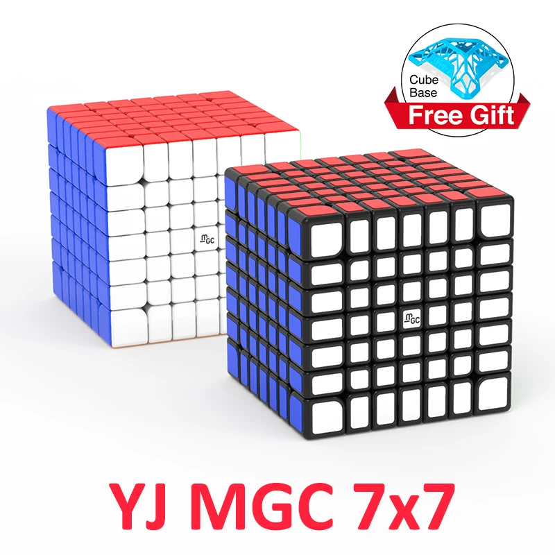 YJ MGC 7x7 магический куб магнитный 7x7x7 головоломка профессиональные магниты Cubo Magico