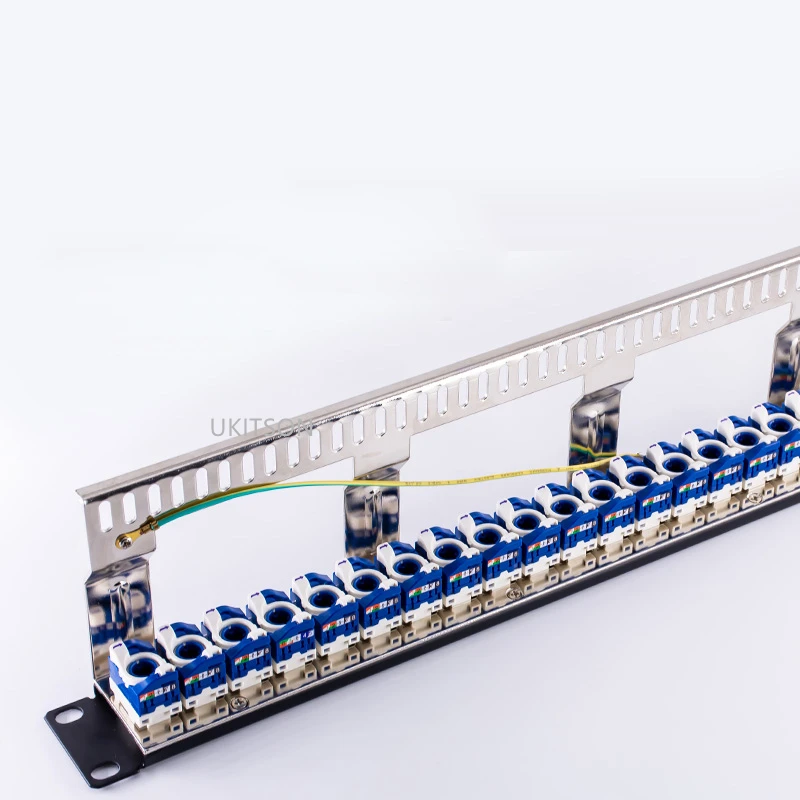 Suporte de Internet Painel de Remendo sem Ferramentas com 24 Soquete para 19 Plugues Ferramenta-livre Keystone Jack Módulo Polegada Rackmount Cat6 Rj45 - Image 2