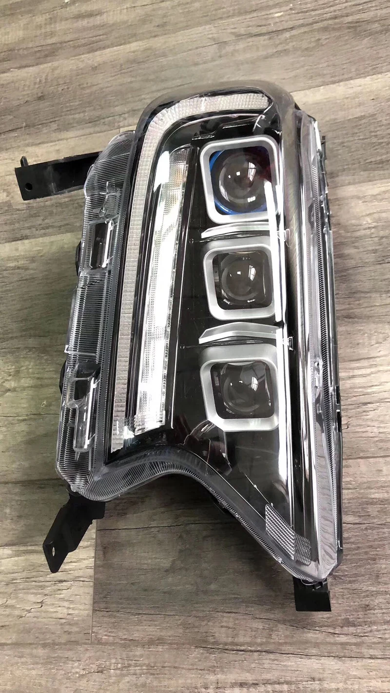 Для Ford Ranger t7 фара- Everest светодиодный головной фонарь H7 D2H Hid опция Angel Eye Bi Xenon луч аксессуары для стайлинга автомобилей - Цвет: rectangle one pair