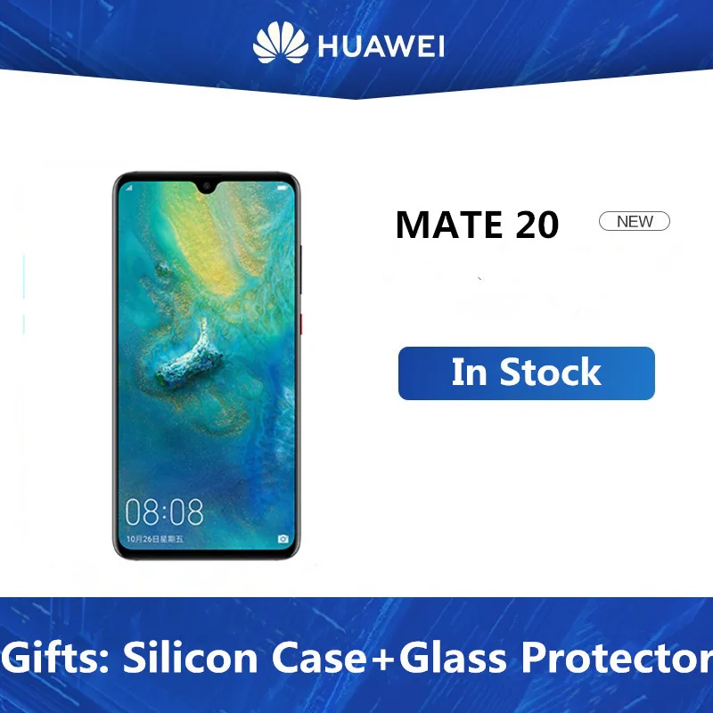 Оригинальный телефон HuaWei Mate 20 4G LTE восемь ядер полный экран 6 53 дюйма 4000 мАч 4
