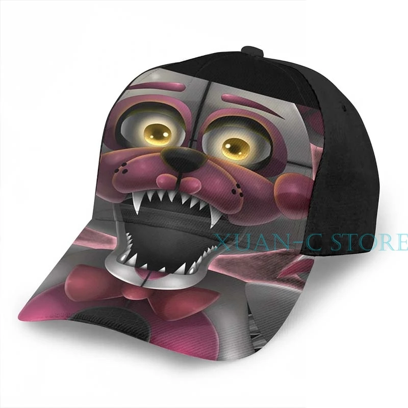Funtime Foxy баскетбольная Кепка для мужчин и женщин модная черная шляпа унисекс с принтом - Цвет: One Size