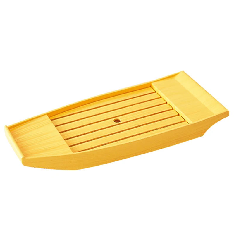 

ABS Imitation Bamboo and Wood Dragon Boat Container Dragon Boat Sashimi Boat Dry Ice Boat Sushi Boat Sushi Container
