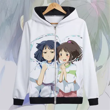

cosplay Japanese Anime Studio Ghibli Hoodies women woman Sweatshirts Hoodie spirited away Streetwear funny Jumper