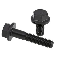

5PCS M6 M8 GB5789 Grade 10.9 Hexagonal Flange Bolts Flange Screws Full/Partial Thread Hexagonal Bolts