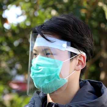 

Transparent Anti-droplet Mask Full Screen Mask Rotective Faceshield Cover Visor Dust Proof Anti Saliva Fog Plastic Mask