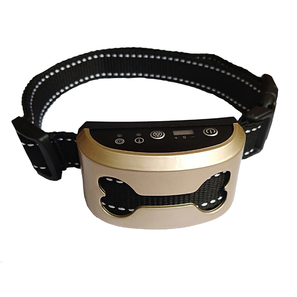 Intelligent Anti Bark Electronic Ultrasonic Automatic Dog Collar Rechargeable Training Shock Control Waterproof Pet Decoration