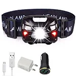 ZK20 LED Headlamp Mini USB Rechargeable Sensor Headlight Motorcycle Camping Light Portable Torch EDC