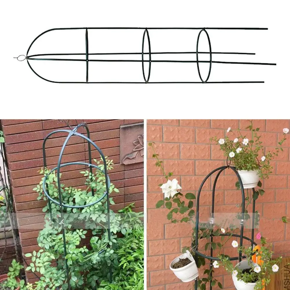 Iron Plant Growth Bracket Garden Trellis Plant Support for Home Garden Climbing Vines Flowers Stands 194cm