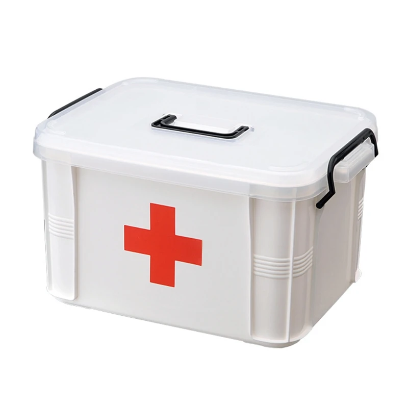 First Aid Kit Portable Emergency Box Medicine Chest for Household Outdoor Travel Hospital Pharmacy Plastic Storage Container | Дом и сад