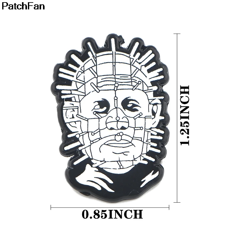 20 шт./лот Patchfan Hellraiser фильм триллер цинк булавки para рюкзак одежда медаль для сумки рубашки значки Броши A2564