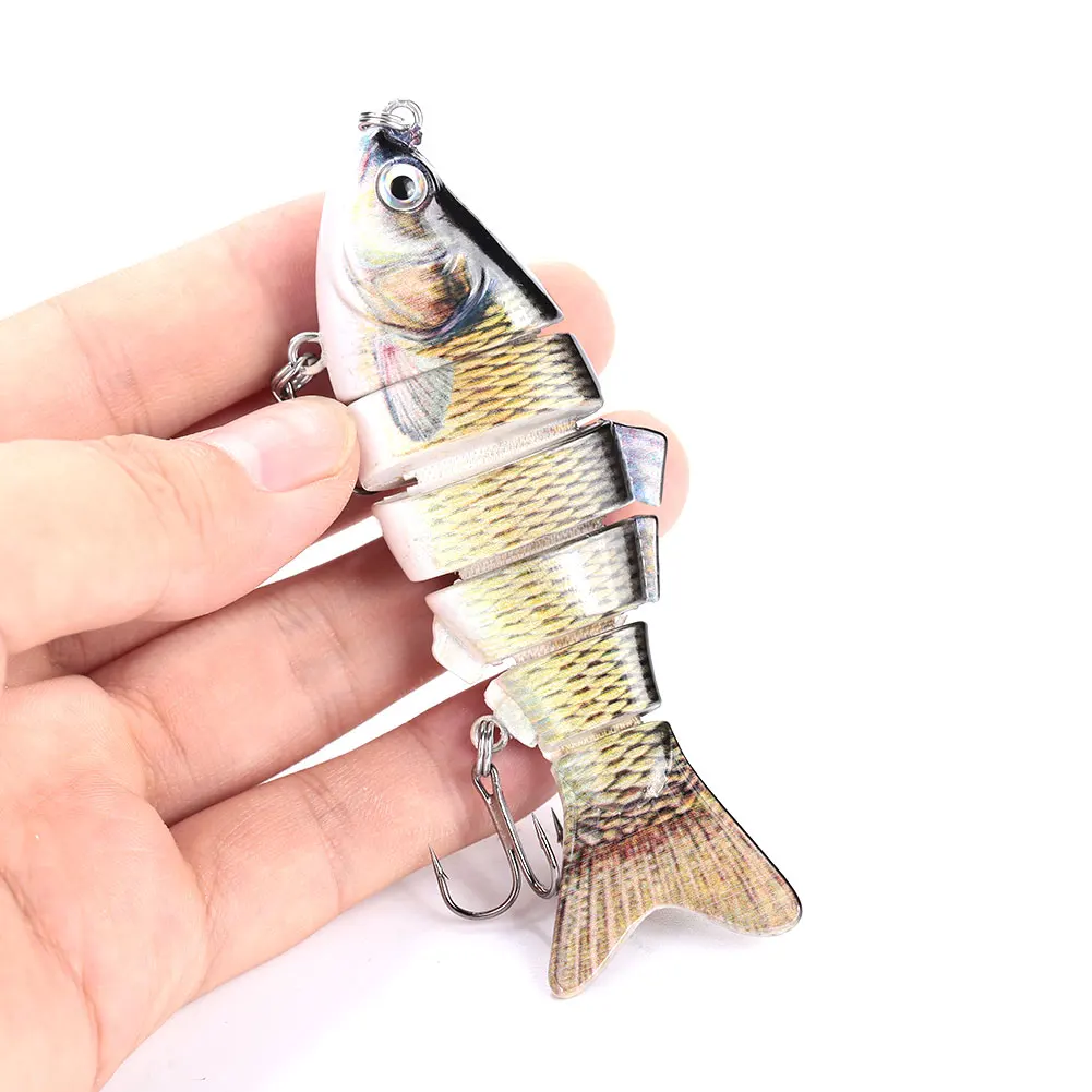 Durable RiversLake Tools Multi Holiday Bait Fishing Baits Ocean Seawater Fish Hook 6 Section ABS Emulation Lures Outdoor