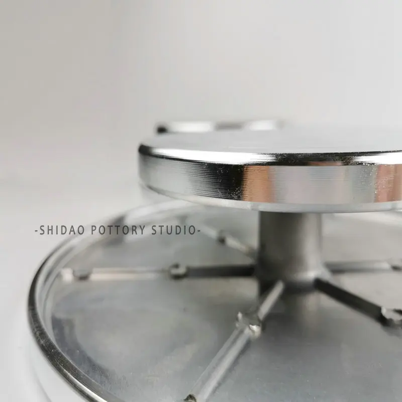 DIY Clay Sculpture Pottery Swivel Plate Aluminium  Lazy Susan Turntable Quiet Smooth Bearing Solid Double Side Working Table (2)