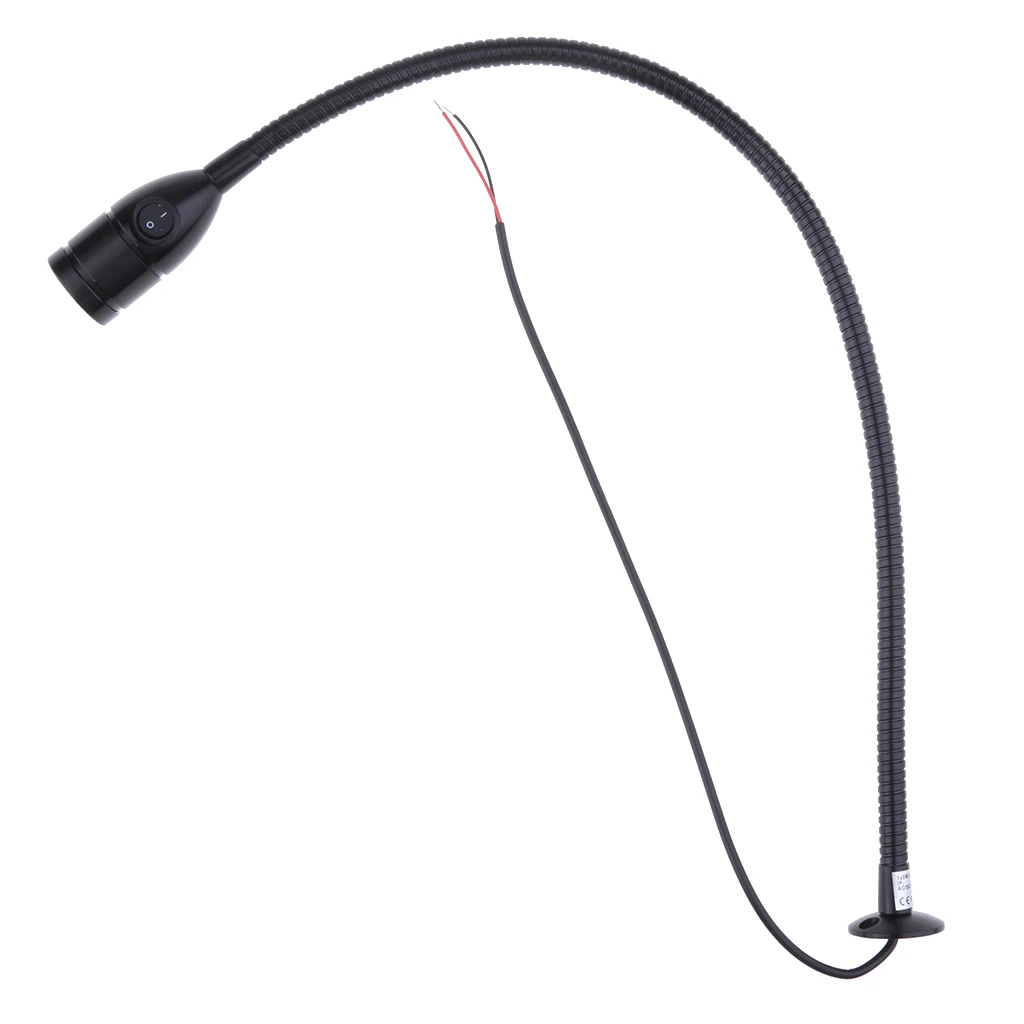 

Marine Boat RV LED Desk Lamp Head Switch 12V 3W Reading Lights