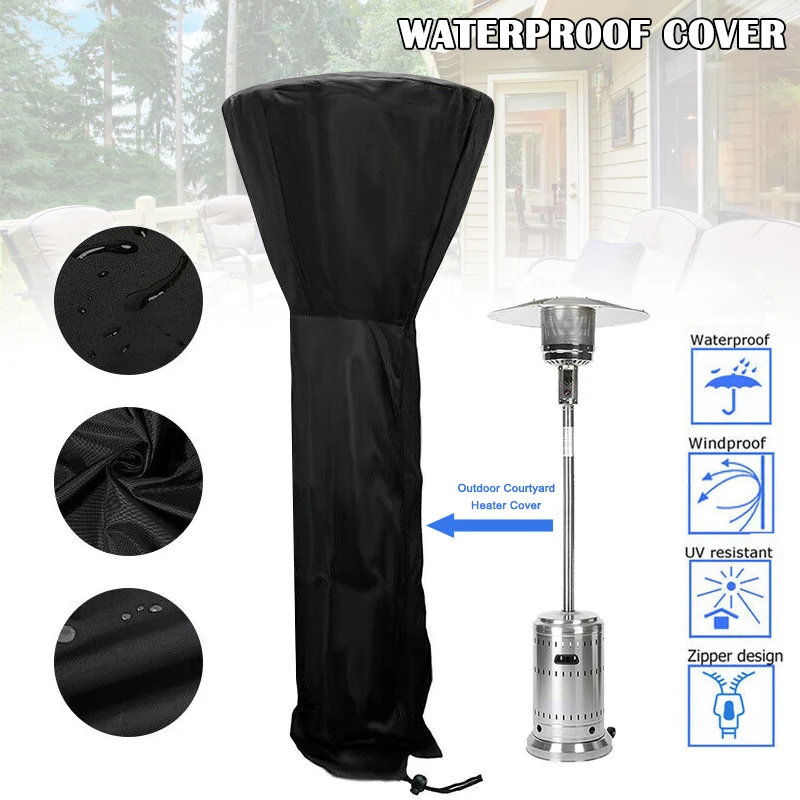 Patio Heater Cover Stand Up Waterproof Dustproof for Outdoor Round Dome