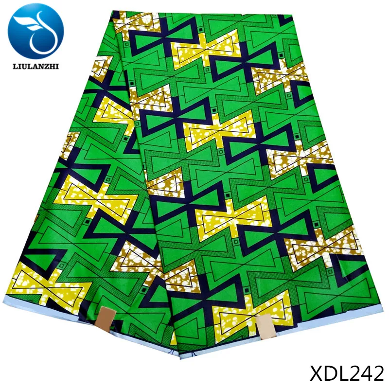 XDL242 LIULANZHI Африканский воск ткани последние сплайсинга узоры Анкара воск полиэстер ткань для женщин платье 6 ярдов/партия XDL234-XDL249 - Цвет: XDL242