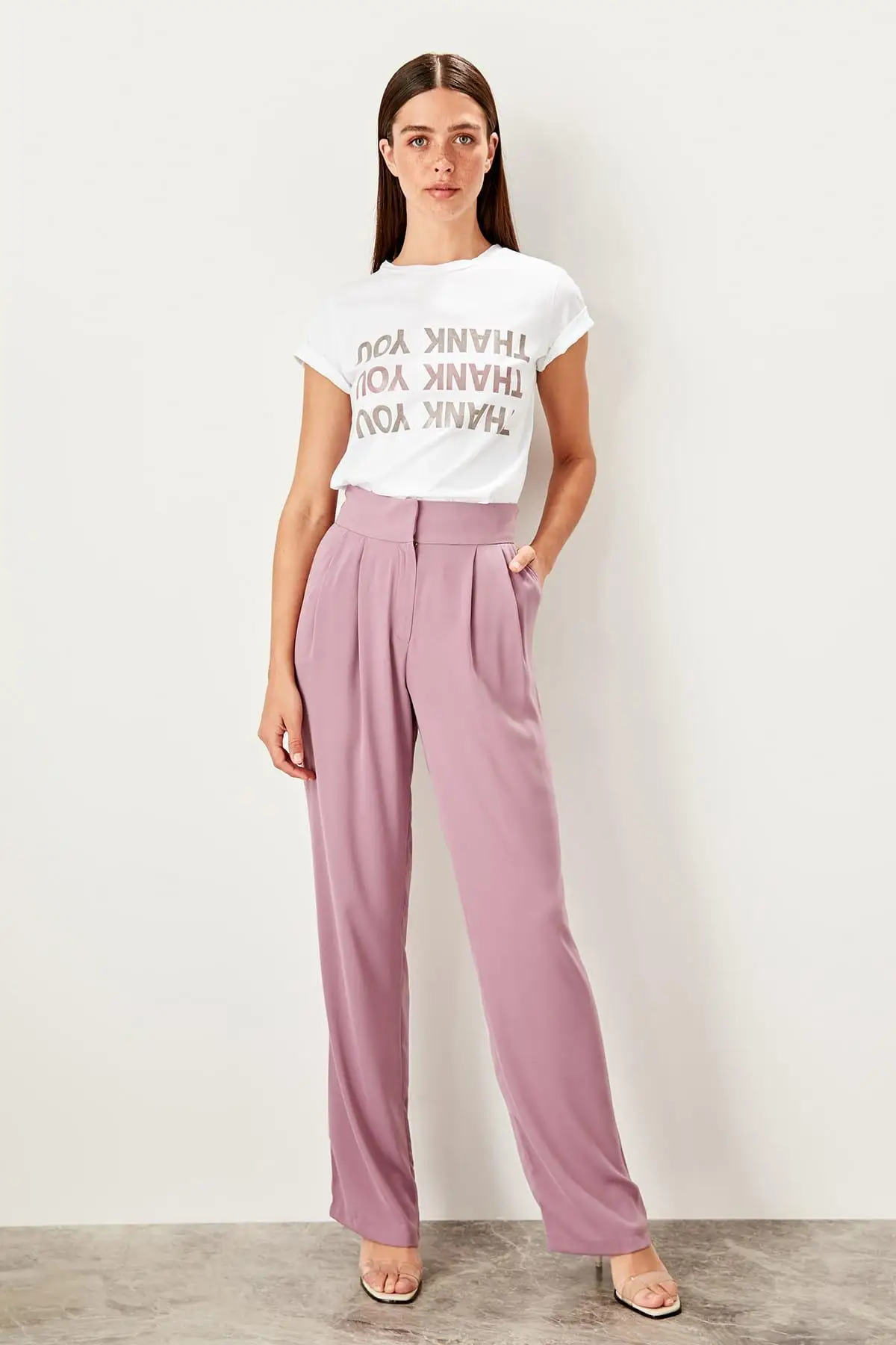 

Trendyol Lilac Flare Pants TWOSS19WX0110