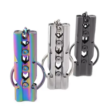 

150dB High Decibel Dual Tube Whistle Field Survival Stainless Steel Whistles for Outdoor Survival Earthquake Safety
