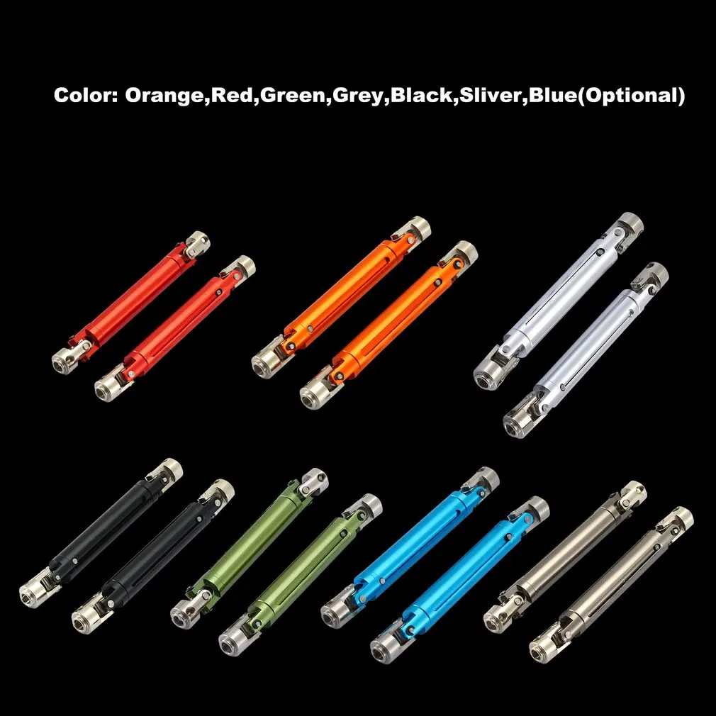 

2PCS R86042 Metal Drive Shaft Front/Rear Axle Universal Joint Transmission Shafts for 1:10 RGT 86100 Model Cars Upgrade Parts